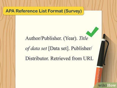 how to cite a survey in apa|Citing a Survey in APA Style (6th Edition) .